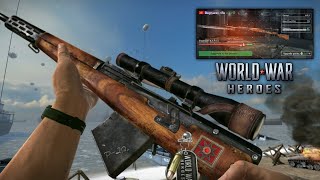 World War Heroes Degtyarev  New Best Sniper 🔥 Upgrade amp Gameplay  Long  Short Range [upl. by Yraeht]