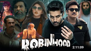 Robinhood 2024 Full Movie Hindi Dubbed Release date Update  Nitin New movie  Review fact [upl. by Yzdnil]