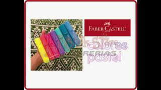 RESALTADORES PASTEL STABILO BOSS FABERCASTELL 1546 Y TRABI [upl. by Kalil]