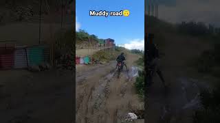 Hilo bato ma bike fasyo☠️ youtubeshorts muddyroad [upl. by Leimad]