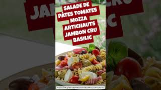 Recette Facile de Salade de Pâtes  Fraîcheur Méditerranéenne dans Votre Assiette  😋🍋 [upl. by Sachi]