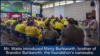 Burlsworth Foundation visit to Central Arkansas Community Correction Center 3202024 [upl. by Caiaphas]