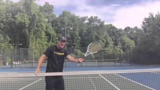 Forehand Tennis Lesson Easiet Way to Learn the Slice Forehand [upl. by Nnayelhsa338]