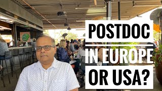 Postdoctoral research in Europe versus USA as a PhD [upl. by Intruok]