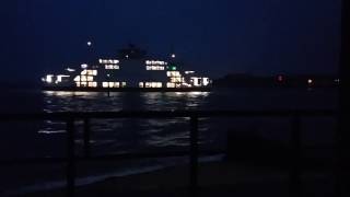 Wightlink ferry St Clare arrives in Portsmouth Harbour 10 December [upl. by Bullard]