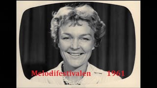 Melodifestivalen Eurovisionsschlagern 1961 [upl. by Anoi35]