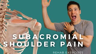 Rehab Exercises for Subacromial Shoulder Pain Overhead Shoulder Pain [upl. by Nosmoht]