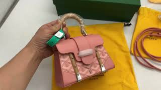 Goyard Saigon Structure Mini Bag Pink Detailed Review from Suplook [upl. by Aubert]