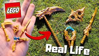 I Built the Epic Golden Weapons from Ninjago in Real Life [upl. by Griselda125]