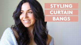 How To Style Curtain Bangs [upl. by Ariaet245]