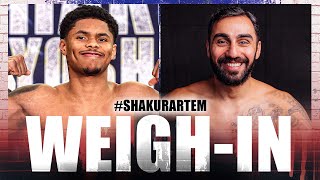 Shakur Stevenson vs Artem Harutyunyan  WEIGHIN [upl. by Ednargel]