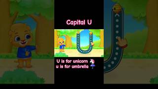 050 Capital U and small u ।। Toddlers Learning Game Zone ।। toddlers kids kidslearning [upl. by Werbel]