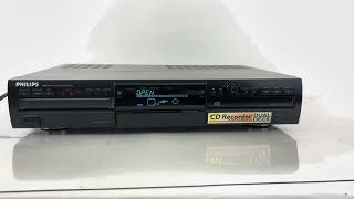 Philips CDR77817 High Speed Dual Deck Audio CD Recorder  For Parts [upl. by Ris900]