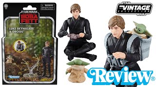 Star Wars The Vintage Collection Luke Skywalker amp Grogu Deluxe Set [upl. by Yendic]