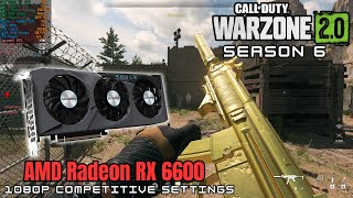 RX 6600  RYZEN 5 5600X I Warzone Season 6 I 1080p Competitive Settings [upl. by Ytsim]