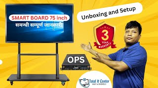 Unboxing amp Review 2023 🔥 Smart Board Price in Nepal👍ICT Project 🔥Best Digital Board in Nepal [upl. by Ennovihc]