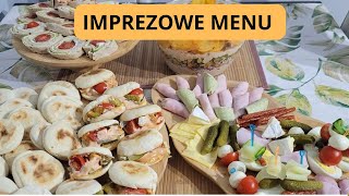 IMPREZOWE MENU Szybkie i proste przekąski dla niespodziewanych gości [upl. by Maupin]