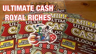 Ultimate Cash amp Royal Riches Tickets‼️ California Lottery Scratchers🤞🍀🍀🍀 [upl. by Vikky]