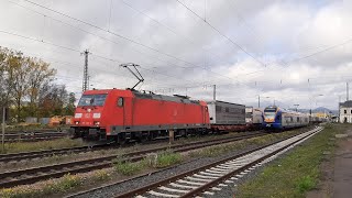 Führerstandsmitfahrt Göttingen  Weißenburg Baureihe 185 Teil 5 von Fürth Gbf nach Weißenburg [upl. by Nylaras816]