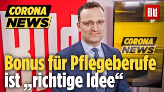 Bonus für alle die in der CoronaKrise Großartiges leisten  Jens Spahn [upl. by Eirrol]