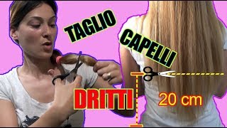 Tagliare i capelli da soli in 3 MOSSE  Taglio di capelli dritto 𝐏𝐄𝐑𝐅𝐄𝐓𝐓𝐎 [upl. by Ashil]