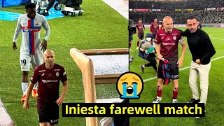 Xavi and Barca pay tribute to Iniesta in his last game before retiring [upl. by Divadleahcim]