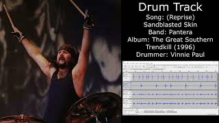 Reprise Sandblasted Skin Pantera • Drum Track [upl. by Meikah]