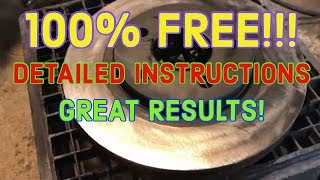 Resurfacing Brake Rotors for Free at Home How to [upl. by Aldin]