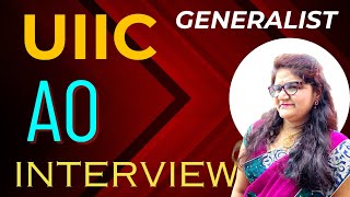 UIIC AO GENERALIST mock interview  UIIC AO interview experienced questions  PD Classes [upl. by Anilos]