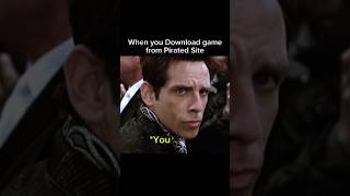 When you install pirated games in your pc piratedgames pirate games hope funnymeme funnygameMM [upl. by Llessur370]