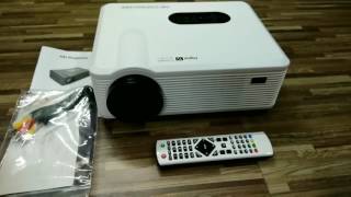 Excelvan cl720d projector with Digital tv [upl. by Arrad]