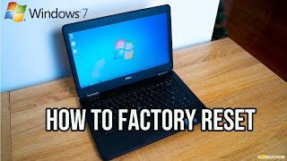 How to easily Factory Reset a Windows 7 PC [upl. by Naasah]