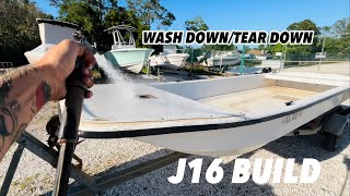 Carolina skiff j16  wash down and layout configuration  part 2 [upl. by Aynna]