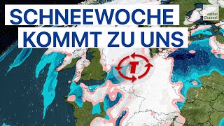 Wintereinbruch in Deutschland mit Schneefall von Köln bis Berlin [upl. by Rettig787]