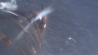 Wow SpaceX Starship reenters Earths atmosphere during 6th flight splashes down [upl. by Erised]