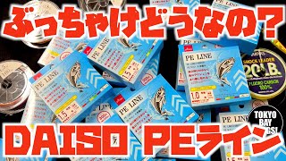 ぶっちゃけどうなの？ダイソーPEライン！！レビュー＆強度テストをしてみたよ！ [upl. by Hahn]