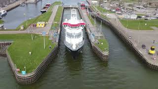 The Polaris leaves the locks of Vlissingen [upl. by Yrahk]