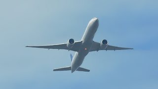 United Airlines Boeing 777300ER Incredible Departure [upl. by Oicram309]