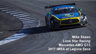 Mike Skeen MercedesAMG GT3 at Laguna Seca [upl. by Tice]