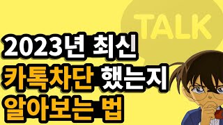 카톡 차단 확인  카톡 차단확인  카카오톡 차단 확인방법  차단 확인법  아이폰  안드로이드 [upl. by Opaline454]