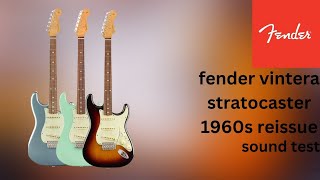 fender vintera 1 series 60s stratocaster sound demo [upl. by Hoopen772]