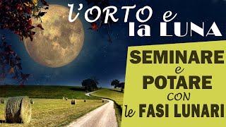 LORTO e la LUNA  SEMINA E POTATURA seguendo il CALENDARIO LUNARE [upl. by Nitas]