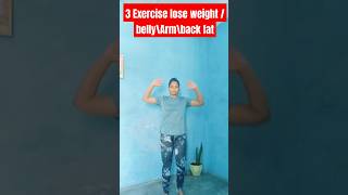 3 easy exercise to lose weight at Homefatloss weightloss youtubeshorts shorts ytshorts [upl. by Zealand]