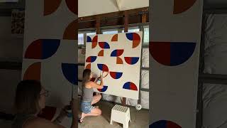 part 6 of 10  60s tulip pattern painting in the making [upl. by Erma]