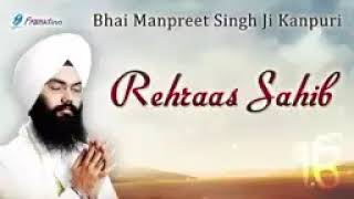 Rehras Sahib fast by bhai Manpreet Singh ji Kanpuri [upl. by Yesak947]