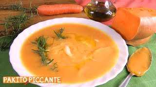 VELLUTATA DI ZUCCA E CAROTE Deliziosa • Ricetta di Pakitopiccante [upl. by Saihtam]