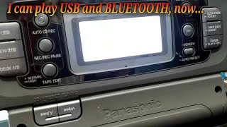 Pasang USB MP3 bluetooth pada compo Panasonic RXDT07 [upl. by Elwyn]