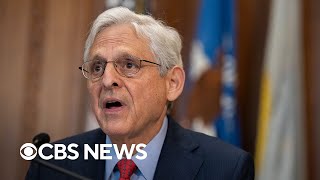 Merrick Garland denounces attacks threats against Justice Department employees  full video [upl. by Yahsram232]