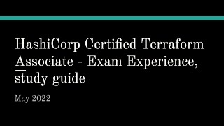 HashiCorp Certified Terraform Associate Exam Experience Study Tips and Materials [upl. by Assetan]