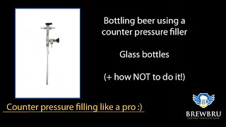 BrewBru ep13  Filling glass beer bottles with a Counter Pressure Filler homebrew from a keg [upl. by Iderf]